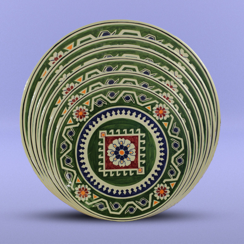 Boşqab Milli Xalça Motivləri