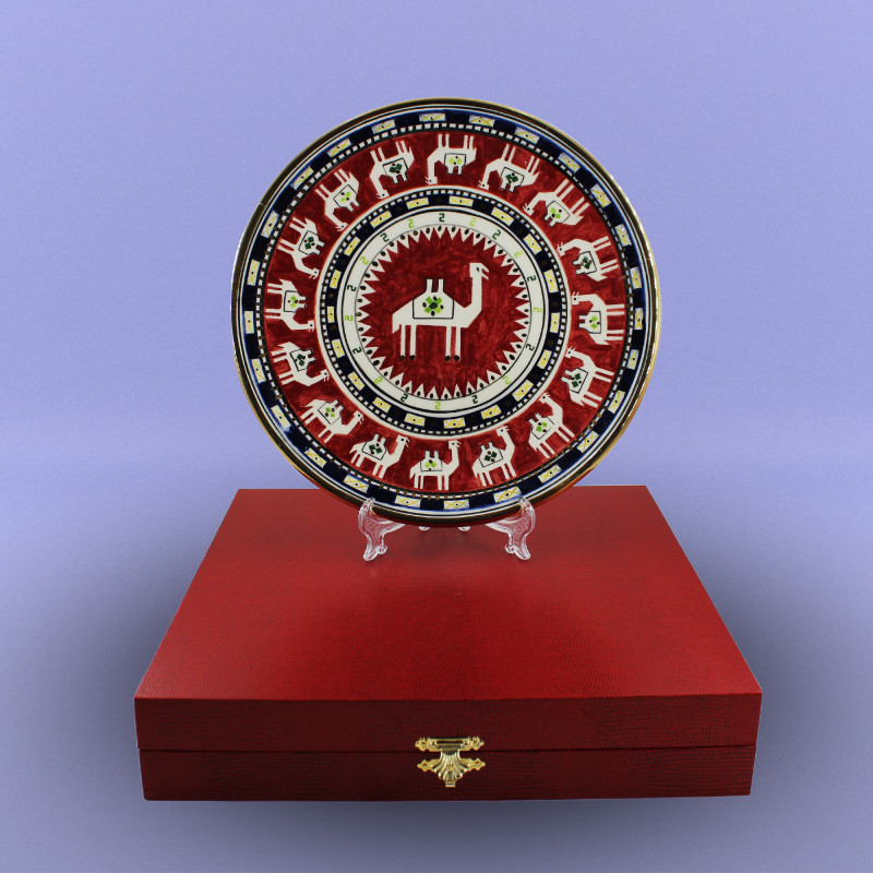 MİLLİ XALÇA NAXIŞLI BOŞQABLAR (Hədiyyəlik qutu ilə birlikdə)