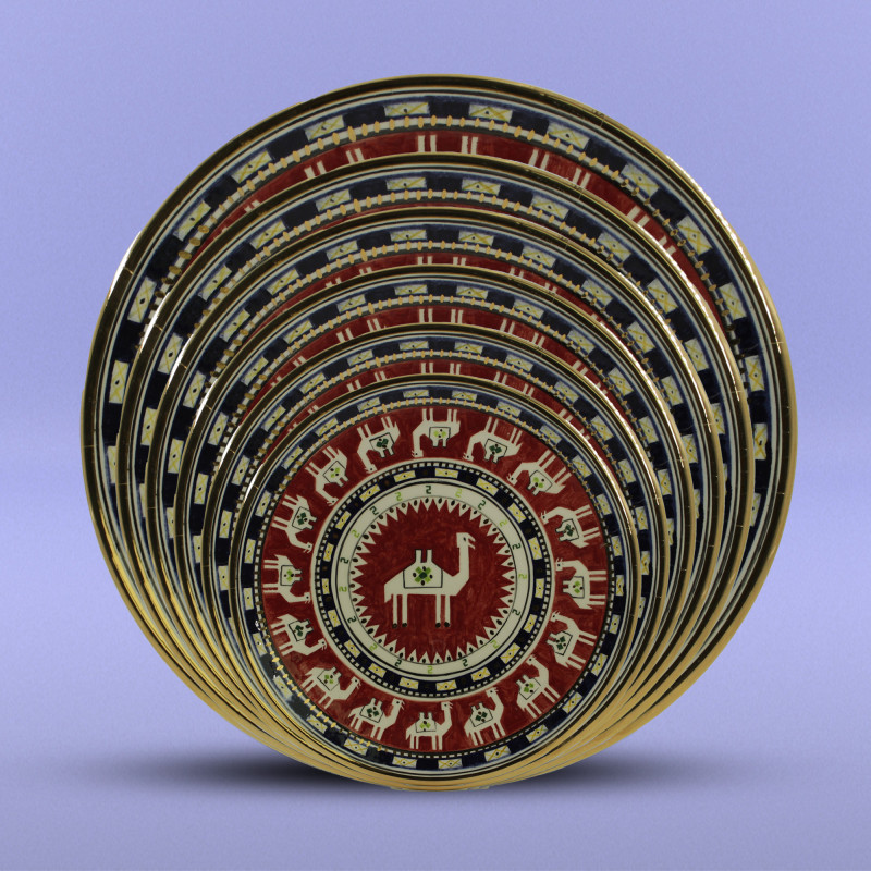 Boşqab Milli Xalça Motivləri